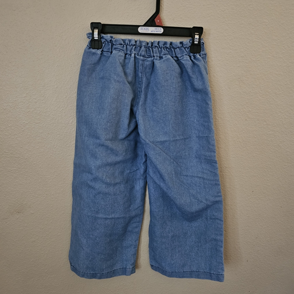 Vince Camuto Blue Wide-Leg Cropped Jeans - Picture 3 of 9